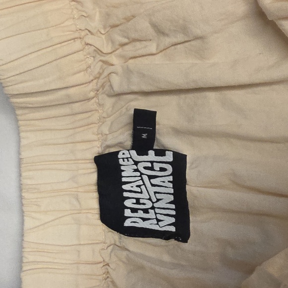 Reclaimed Vintage Cream Elastic Waist Skirt - Picture 5 of 10